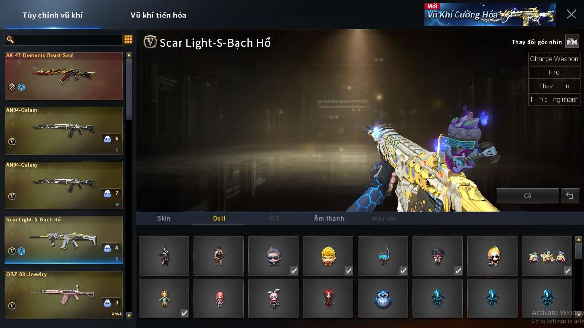shop acc cf uy tin gia re
